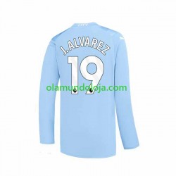 Camisola Manchester City J. ALVAREZ 19 Homem Equipamento Primeiro 2023-2024 Manga Comprida